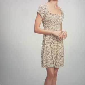 Gap- Smocked Cheetah Print Modal Mini Dress size XXL